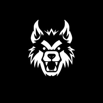 Dog - Minimalist and Flat Logo - Vector illustration