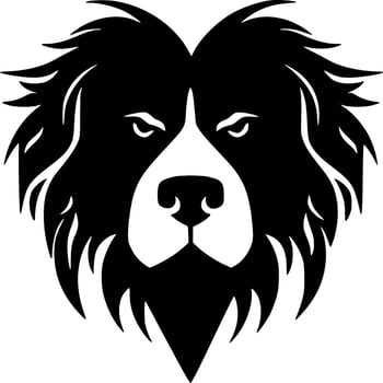 Dog, Minimalist and Simple Silhouette - Vector illustration