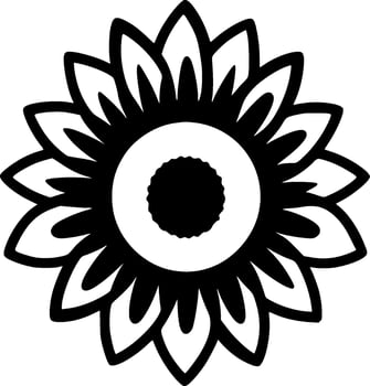 Flower - Minimalist and Flat Logo - Vector illustration