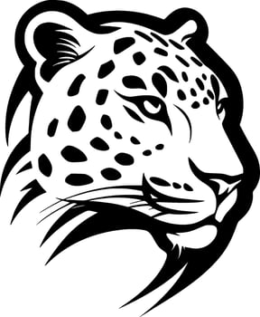 Leopard, Minimalist and Simple Silhouette - Vector illustration