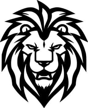 Lion, Minimalist and Simple Silhouette - Vector illustration