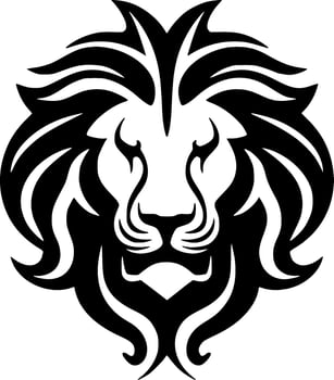 Lion - Minimalist and Flat Logo - Vector illustration