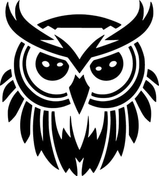 Owl - Minimalist and Flat Logo - Vector illustration