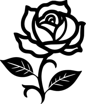 Rose - High Quality Vector Logo - Vector illustration ideal for T-shirt graphic