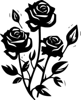 Roses - High Quality Vector Logo - Vector illustration ideal for T-shirt graphic