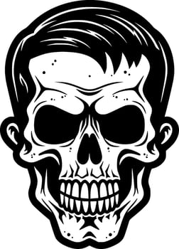 Skull - High Quality Vector Logo - Vector illustration ideal for T-shirt graphic