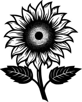 Sunflower - High Quality Vector Logo - Vector illustration ideal for T-shirt graphic