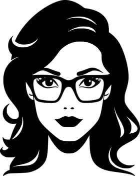 Teacher - Black and White Isolated Icon - Vector illustration