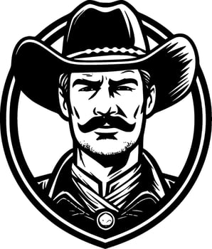 Western - High Quality Vector Logo - Vector illustration ideal for T-shirt graphic