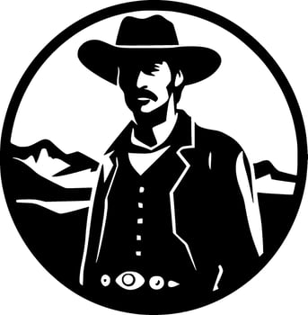 Western - High Quality Vector Logo - Vector illustration ideal for T-shirt graphic