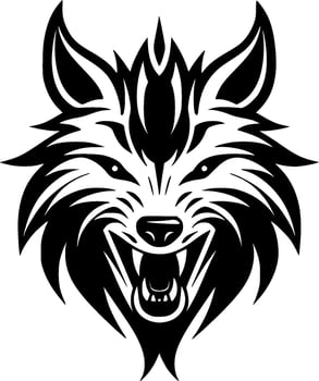 Wolf - Minimalist and Flat Logo - Vector illustration
