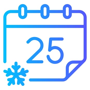 calendar gradient icon vector