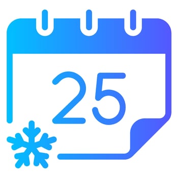 calendar gradient icon vector