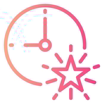 time gradient icon vector