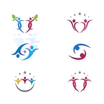 Community, network and social icon vector