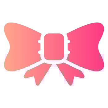 bow gradient icon vector