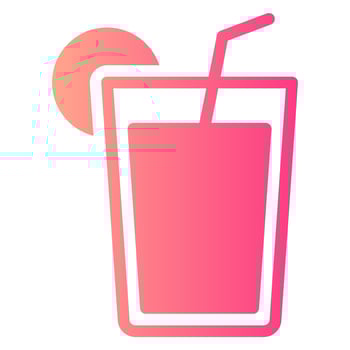lemonade gradient icon vector