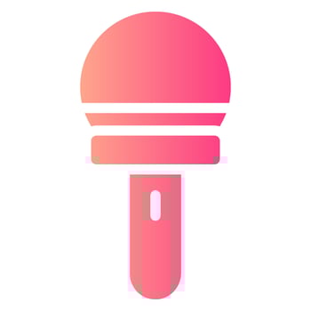 microphone gradient icon vector