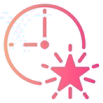 time gradient icon vector