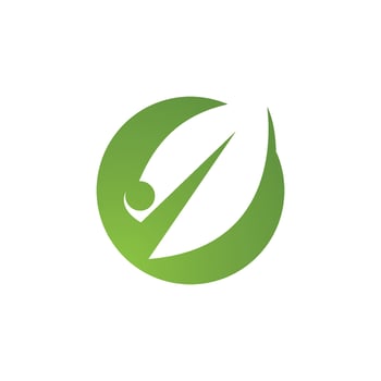 Logos of green Tree leaf ecology vector