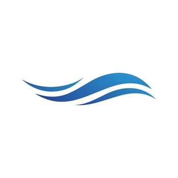 Water wave icon vector