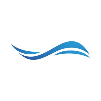 Water wave icon vector