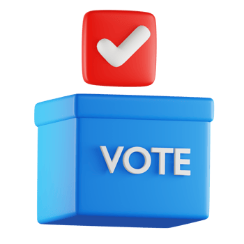 Vote Ballot 3D Icon png