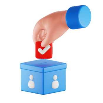 Vote Ballot 3D Icon png