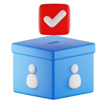 Vote Ballot 3D Icon png