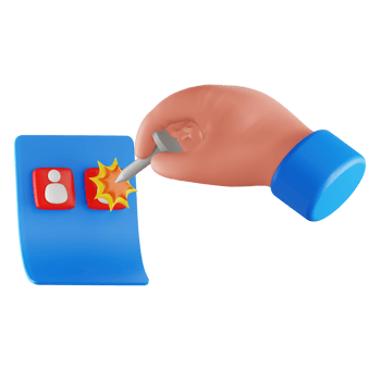 Nail Vote Ballot 3D Icon png