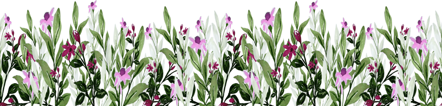 Watercolor Floral Frame Border. Botanical Flower leaves illustration hand painted png