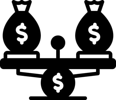solid icon for reasonable vector
