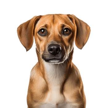AI generated golden retriever puppy on transparent background PNG image