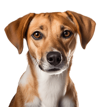 AI generated golden retriever puppy on transparent background PNG image