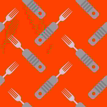 fork seamless pattern vector illustration. cutlery patterns for backgrounds, packaging, textures, fabric patterns, wallpapers, wall decorations for restaurants, cafes and other places to eat
