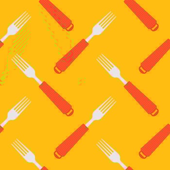 fork seamless pattern vector illustration. cutlery patterns for backgrounds, packaging, textures, fabric patterns, wallpapers, wall decorations for restaurants, cafes and other places to eat