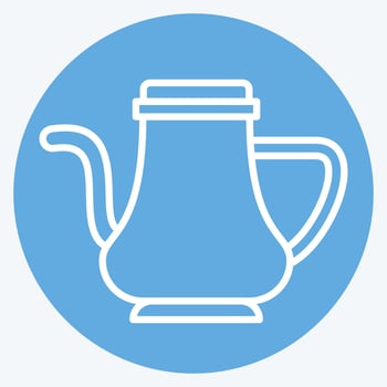 Icon Hot pot. related to Vintage Decoration symbol. blue eyes style. simple design editable. simple illustration vector
