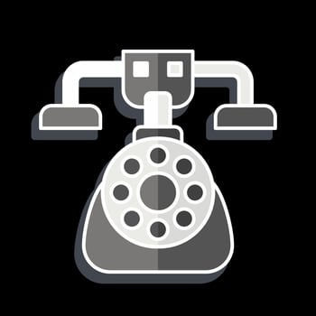 Icon Phone. related to Vintage Decoration symbol. glossy style. simple design editable. simple illustration vector