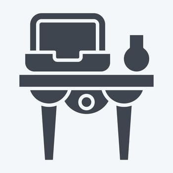 Icon Shelves. related to Vintage Decoration symbol. glyph style. simple design editable. simple illustration vector