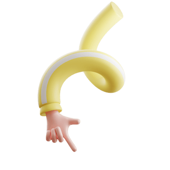 3d illustration of hand gesture set collection png