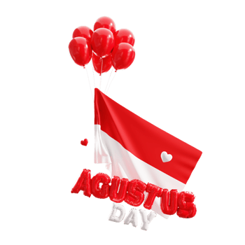 indonesia Flag Ribbon 3d Illustration png
