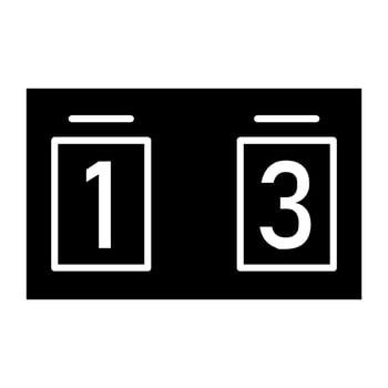 soccer scoreboard icon design vector