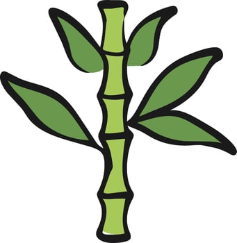 bamboo tree clip art vector illustration