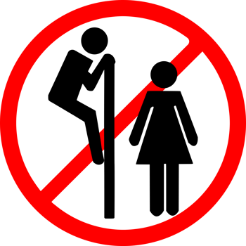 sign do not peeping isolated white png