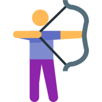 Archery illustration design png