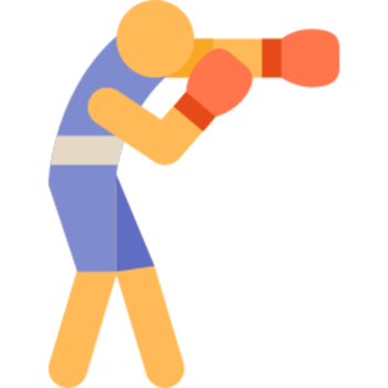 Boxing illustration design png