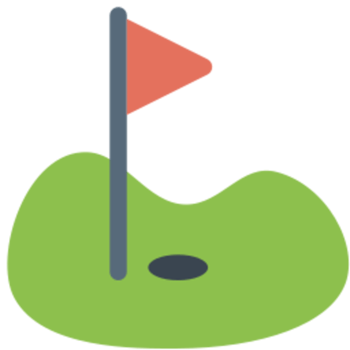 Golf course illustration design png