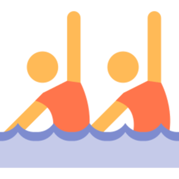 Water ballet illustration design png