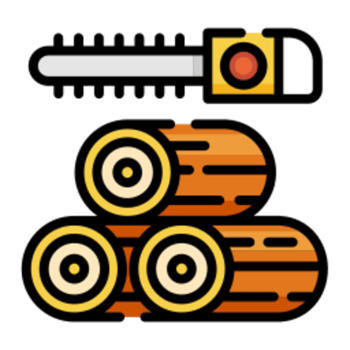 Lumbering illustration design png