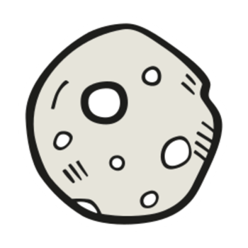 Moon illustration design png